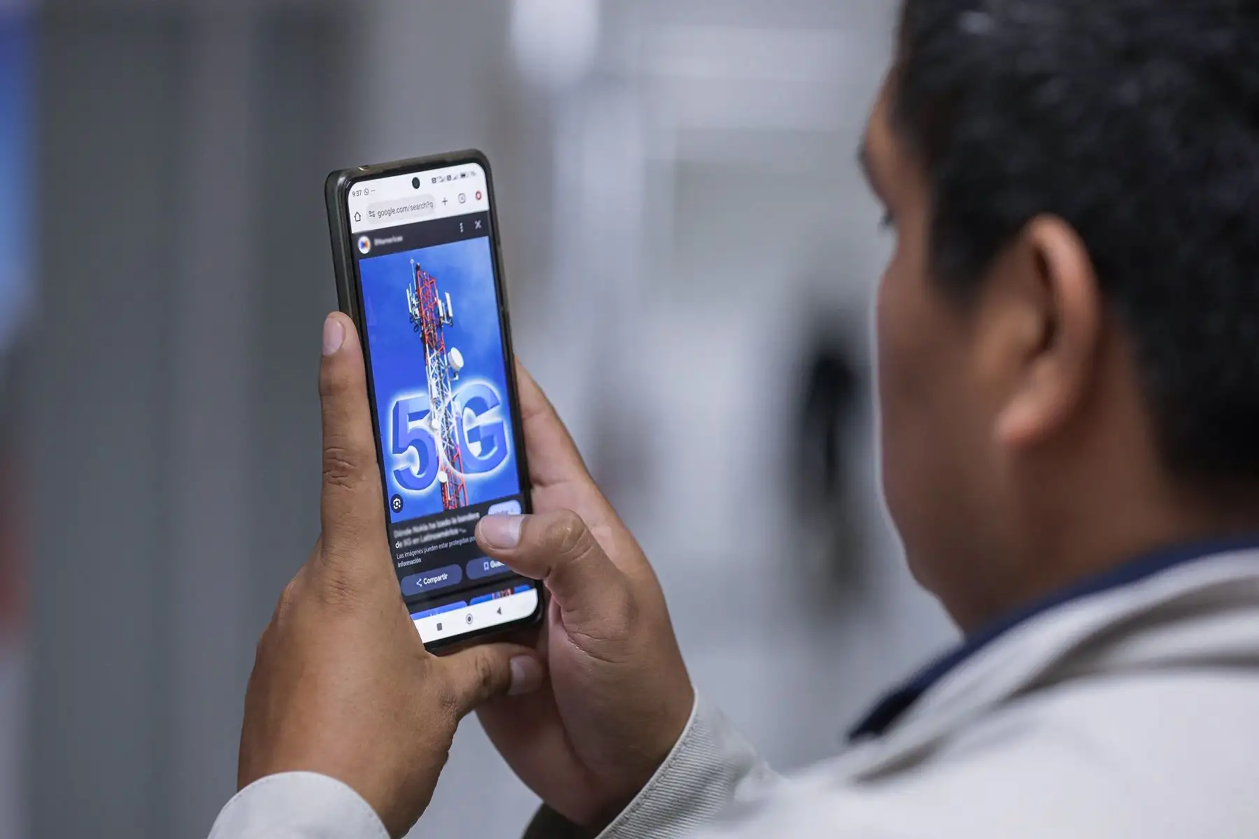 Servicios móviles 5G.