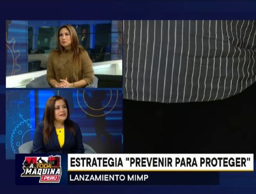 La viceministra de la Mujer, Elba Espinoza, anunció que mañana se lanzará en Amazonas y en otras 14 regiones del país la estrategia "Prevenir para proteger", para evitar la violencia sexual contra menores. ANDINA/Difusión