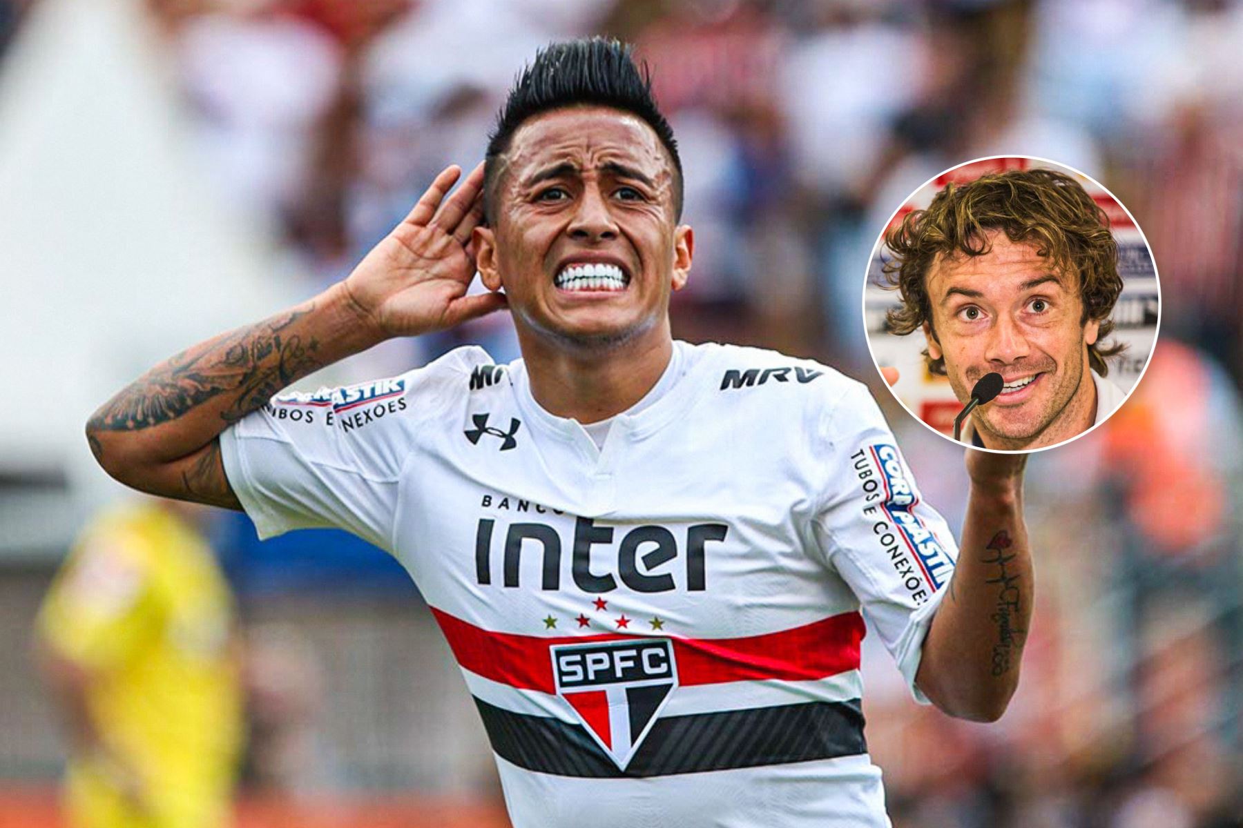 Christian Cueva y Diego Lugano.