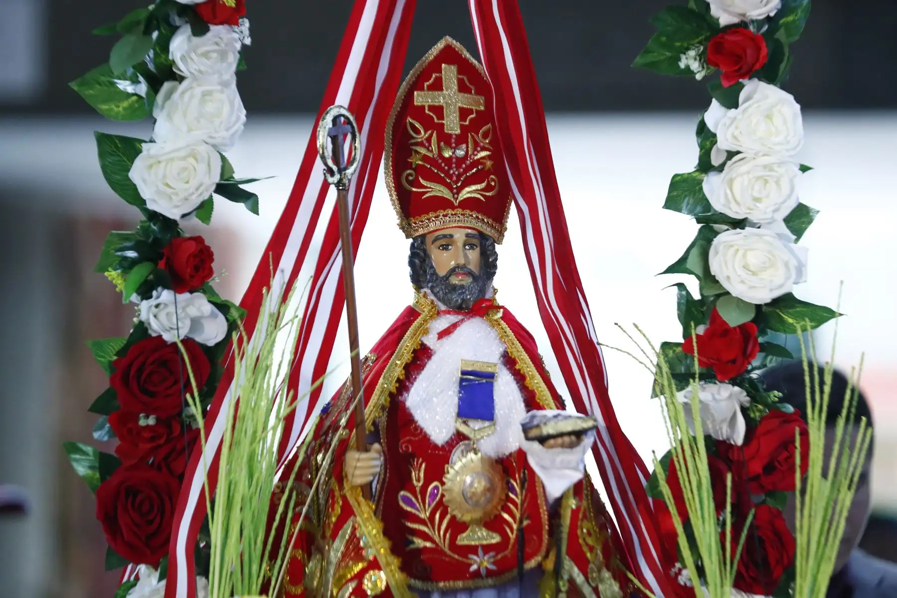 Desde el Ministerio de Cultura en San Borja se lanzó la fiesta de San Pedrito de Chimbote - Edición Bicentenario, con la participación de autoridades y la presencia de la sagrada imagen de San Pedro. Foto: ANDINA/Daniel Bracamonte