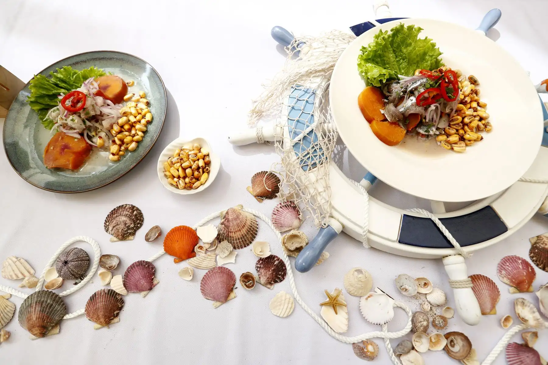 Durante el lanzamiento de la fiesta de San Pedrito de Chimbote - Edición Bicentenario en el Ministerio de Cultura, se realizó una exhibición y degustación de platos típicos chimbotanos, principalmente el ceviche y la causa. Foto: ANDINA/Daniel Bracamonte