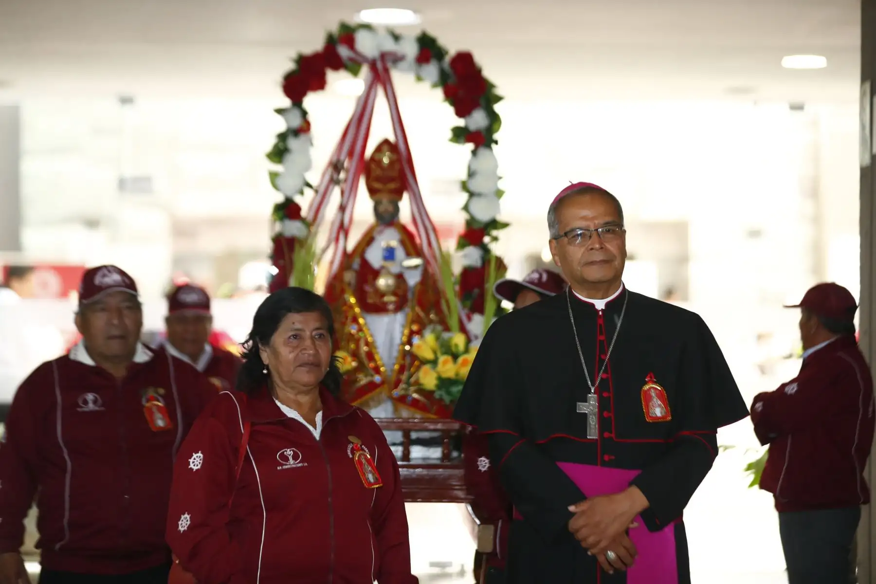 Miembros de la Diócesis de Chimbote llegaron a Lima para participar en el lanzamiento oficial de la fiesta de San Pedrito de Chimbote - Edición Bicentenario, en la sede del Ministerio de Cultura en San Borja. Foto: ANDINA/Daniel Bracamonte