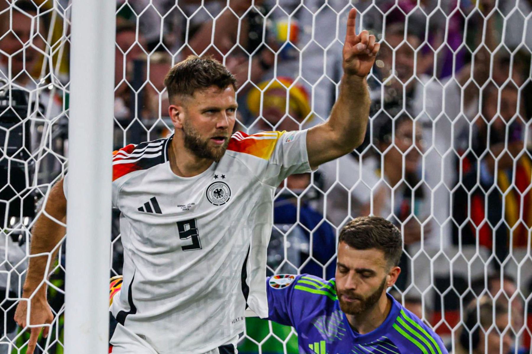 Niclas Fullkrug, autor del cuarto gol de Alemania sobre Escocia en el Eurocopa 224.