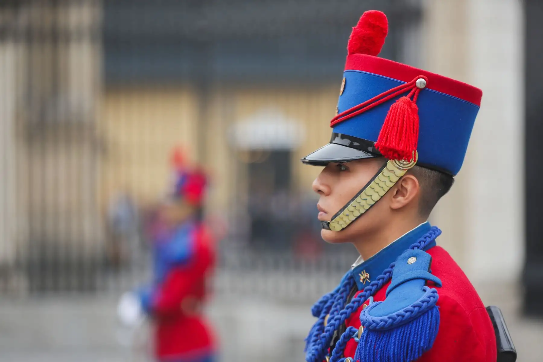 Tradicional Cambio de Guardia, en el Patio de Honor de Palacio de Gobierno. Foto: ANDINA/Prensa Presidencia