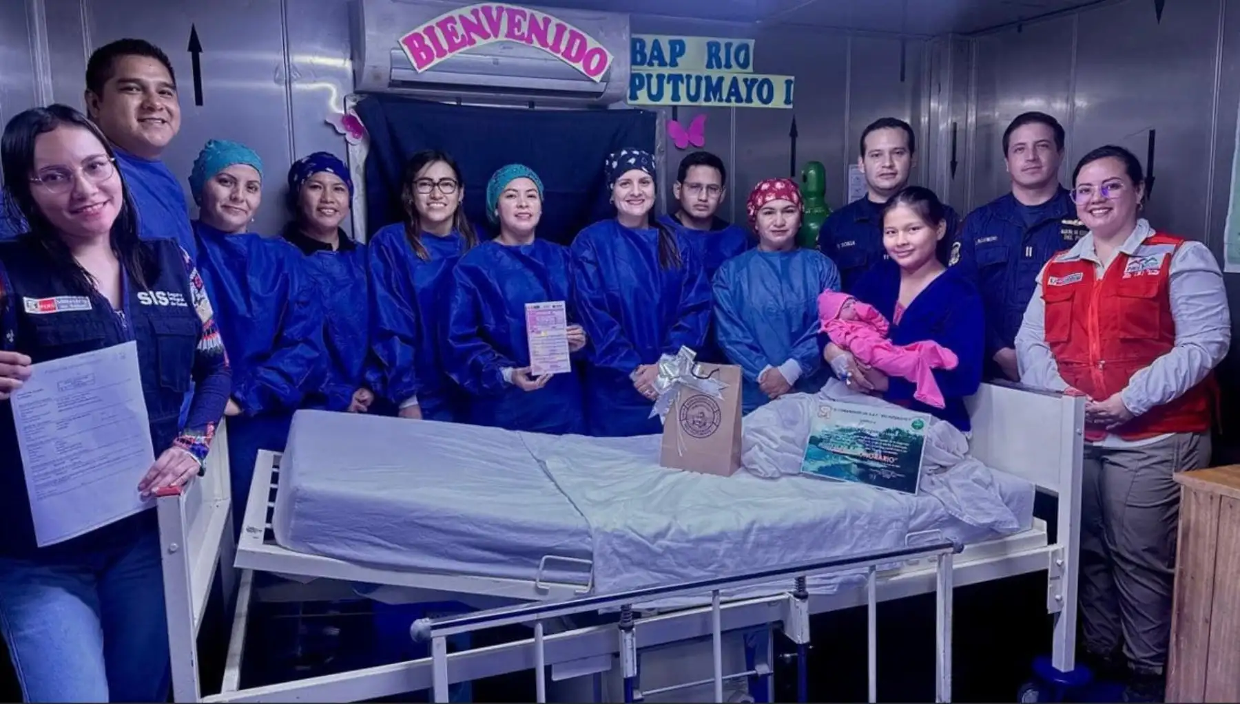 Milenka es el segundo nacimiento que se atiende en la PIAS Putumayo I y la bebé número doce que llega al mundo en estas campañas sociales que las plataformas realizan en Loreto.