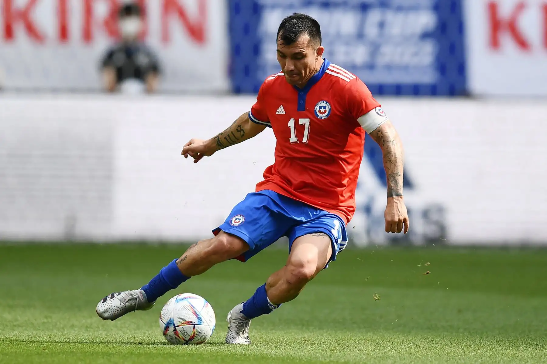 Gary Medel, aguerrido central del Vasco da Gama y de la selección chilena, no podrá lucir su categoría en la contienda continental. Foto: AFP