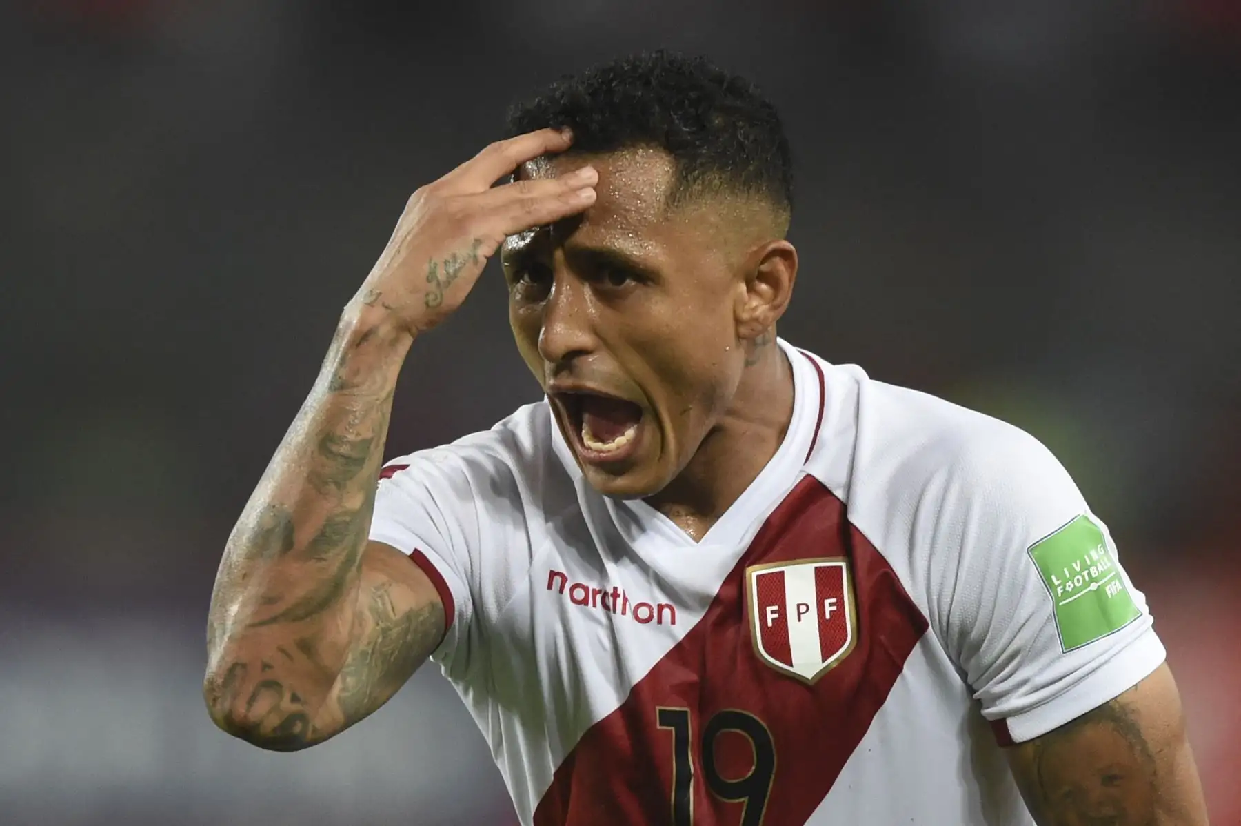 Yoshimar Yotún, figura en el seleccionado nacional, se perderá la contienda por una lesión sufrida en su club Sporting Cristal durante un partido de la Liga 1. Foto: AFP