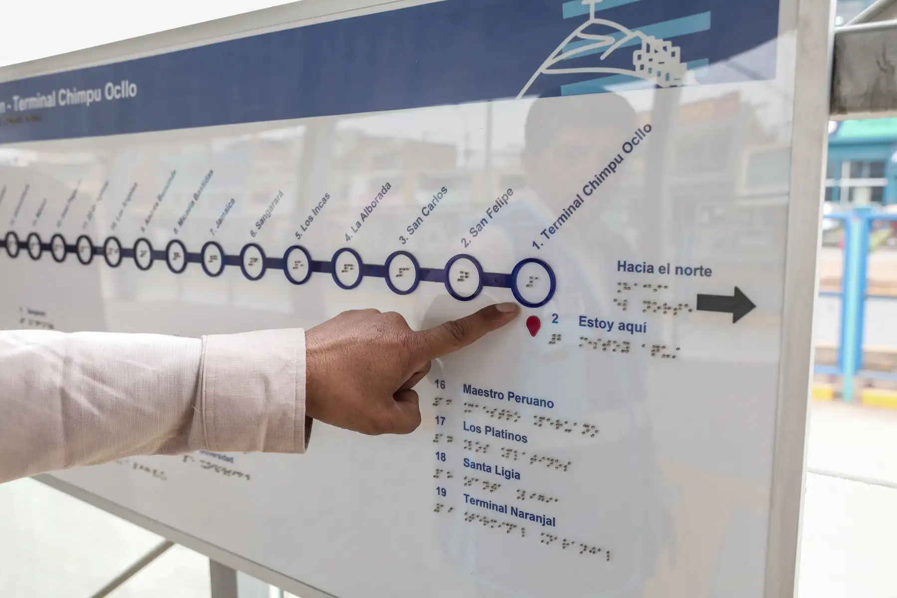 Carlos Peña Orellana, gerente general de EMAPE, Empresa Municipal de Apoyo a Proyectos Estratégicos, presenta el terminal Chimpu Ocllo y las 13 nuevas estaciones de la ampliación norte del Metropolitano, listas al 100% para su operatividad.
Foto: ANDINA/Connie Calderon