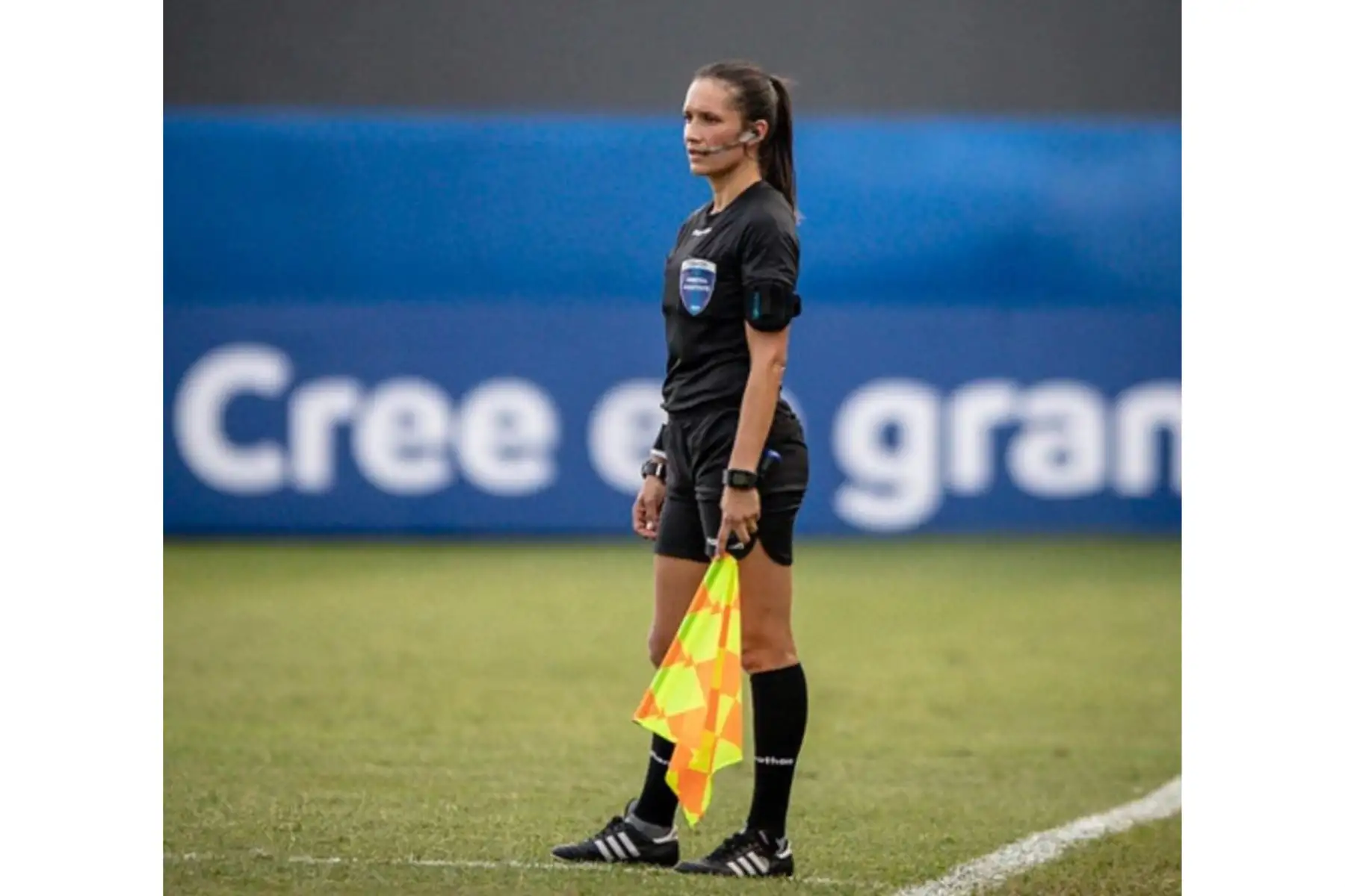 La árbitra asistente, Mary Blanco de Colombia ya asistió al Mundial Sub20 femenino. Foto: Federación Colombiana de Fútbol