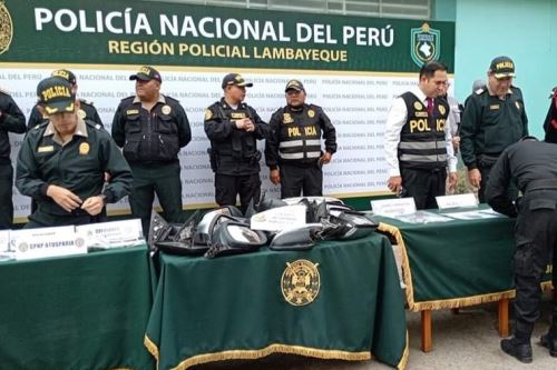El general de la Región Policial de Lambayeque, general PNP Héctor Bernal, presentó balance de Amanecer Seguro en la región norteña. Foto: ANDINA/Difusión