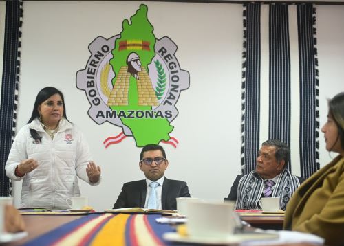 Ministra de Comercio Exterior y Turismo, Elizabeth Galdo, sostuvo reuniones de trabajo en Amazonas para impulsar el turismo en dicha región. ANDINA/Difusión