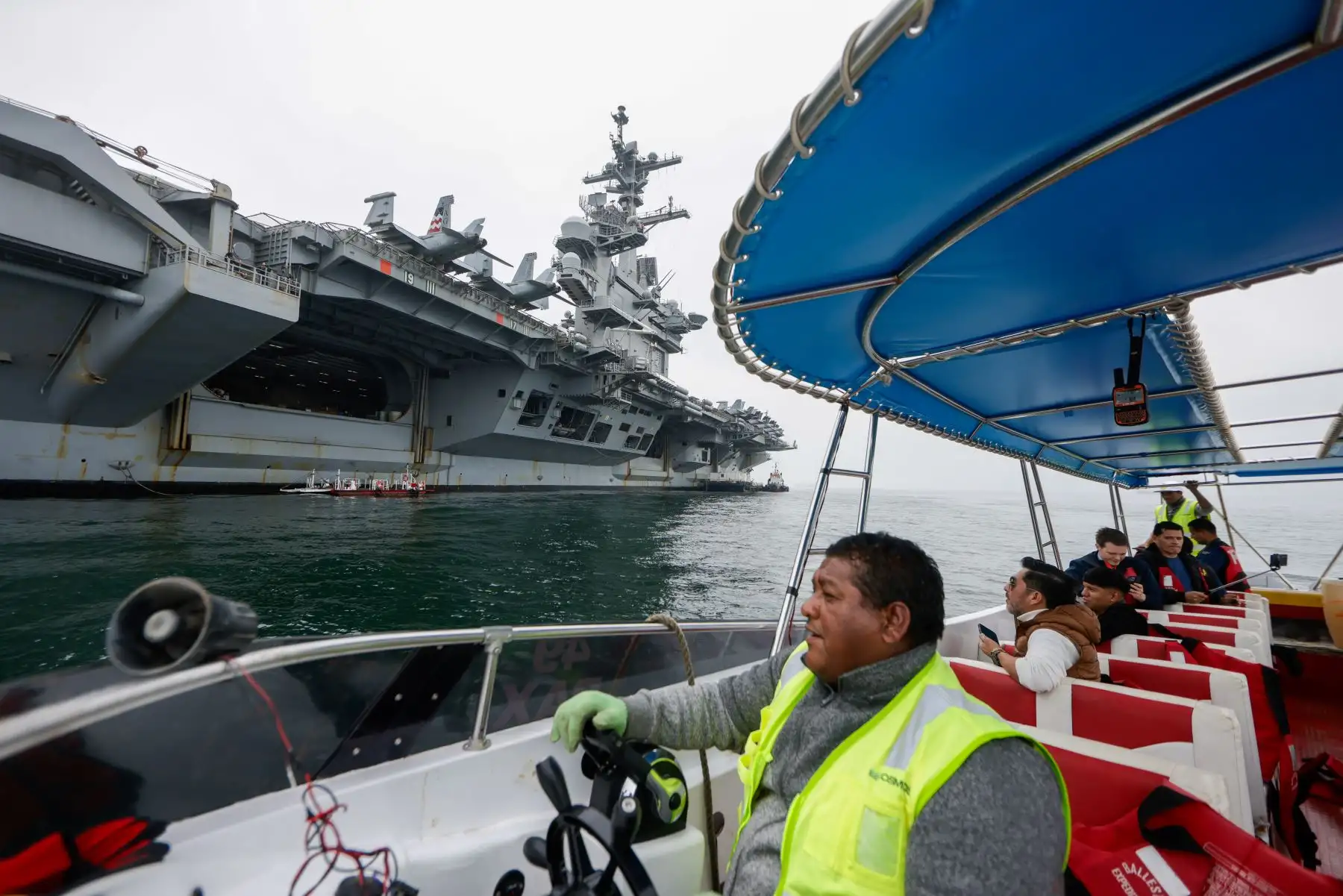 El Portaaviones USS George Washington Llega al Perú para Ejercicios Marítimos en el Marco de “Southern Seas 2024”. Foto: ANDINA/Luis Iparraguirre