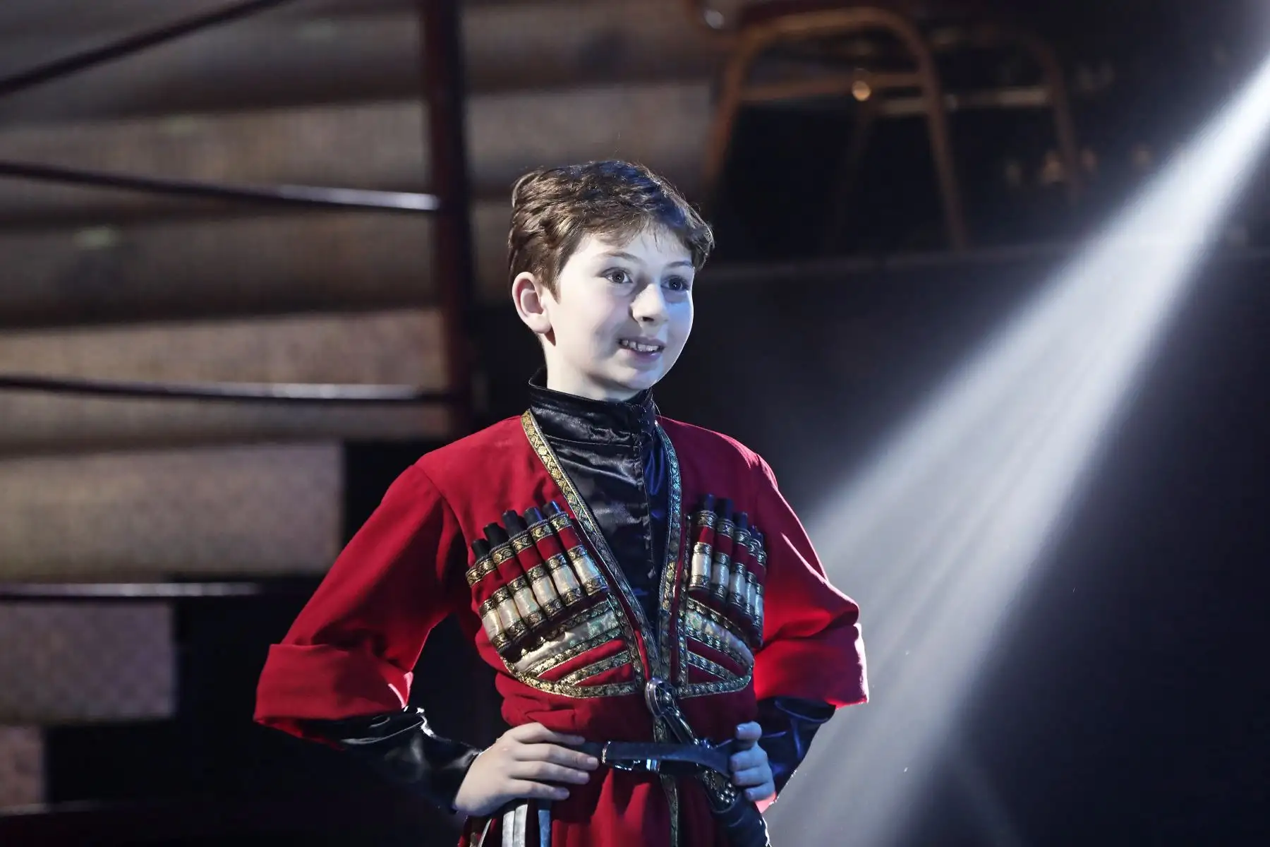 Presentación de "Los Niños Virtuosos del Cáucaso", una puesta en escena del Ballet Nacional de Georgia que reúne a un promedio de 30 niños y adolescentes con increíbles bailes y acrobacias. Se presentarán el sábado 22 y domingo 23 de junio en el Gran Teatro Nacional.
Foto: ANDINA/Connie Calderon