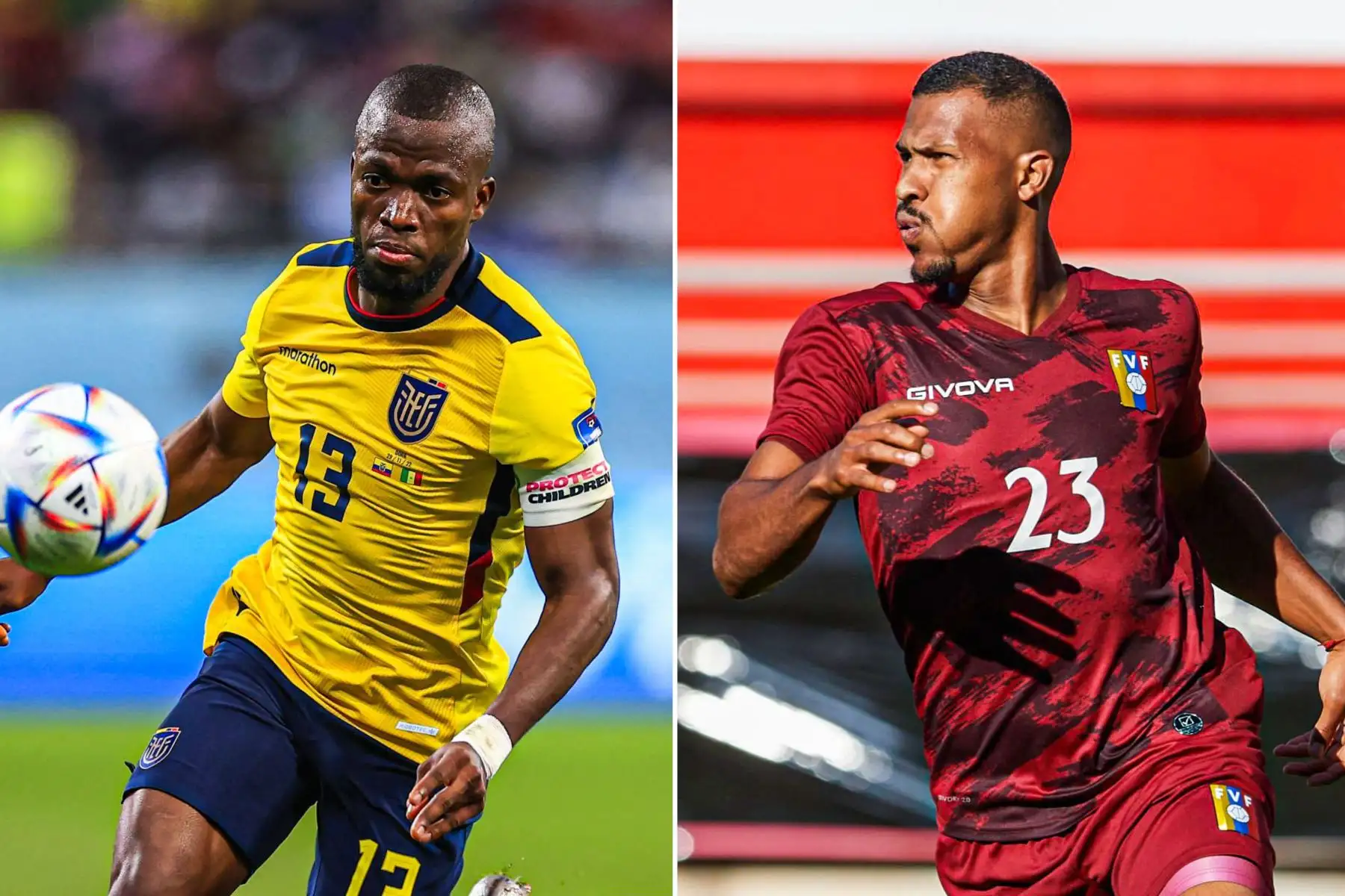 Enner Valencia y Salomón Rondón.