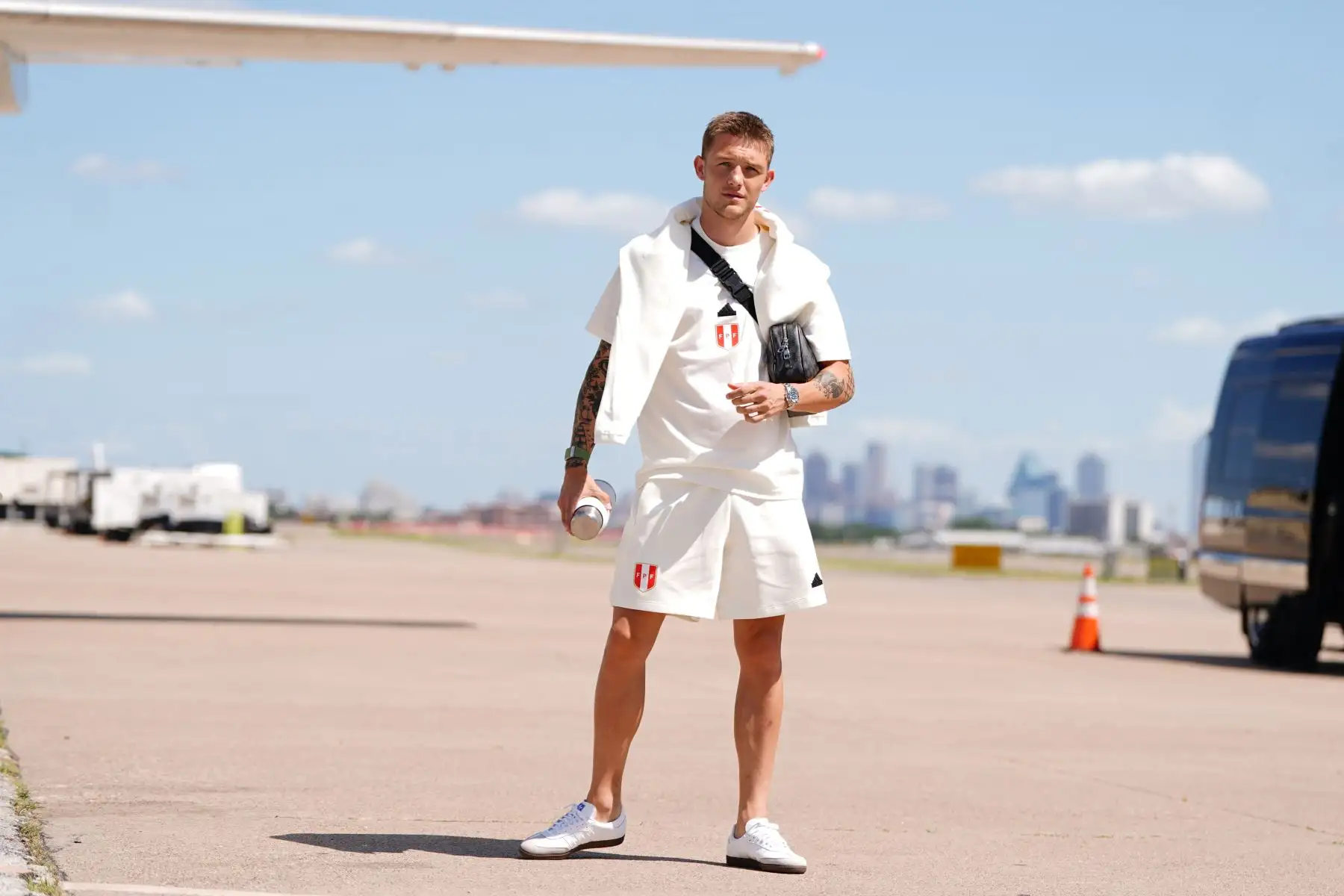 La selección peruana viaja a Kansas para enfrentar su segundo por el  Grupo A de la Copa América, ante la selección de Canadá este martes 25 de junio en el Sporting Park de Kansas City. En la imagen, Oliver Sonne.
Foto: Selección Peruana