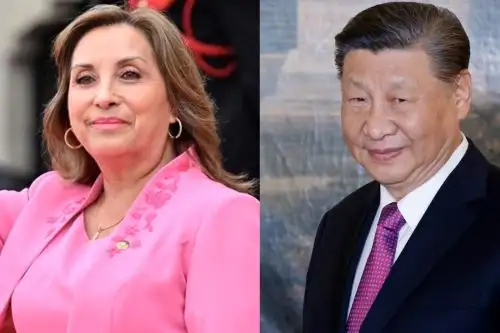Dian Boluarte y Xi Jinping