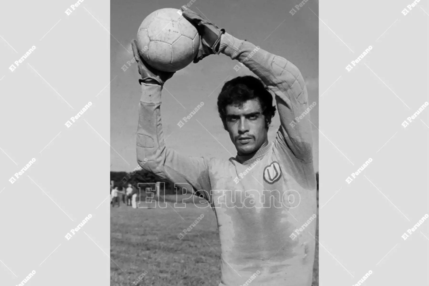 Lima - 1973 / Humberto Horacio Ballesteros, arquero de Universitario de Deportes. Foto: Archivo Histórico de El Peruano