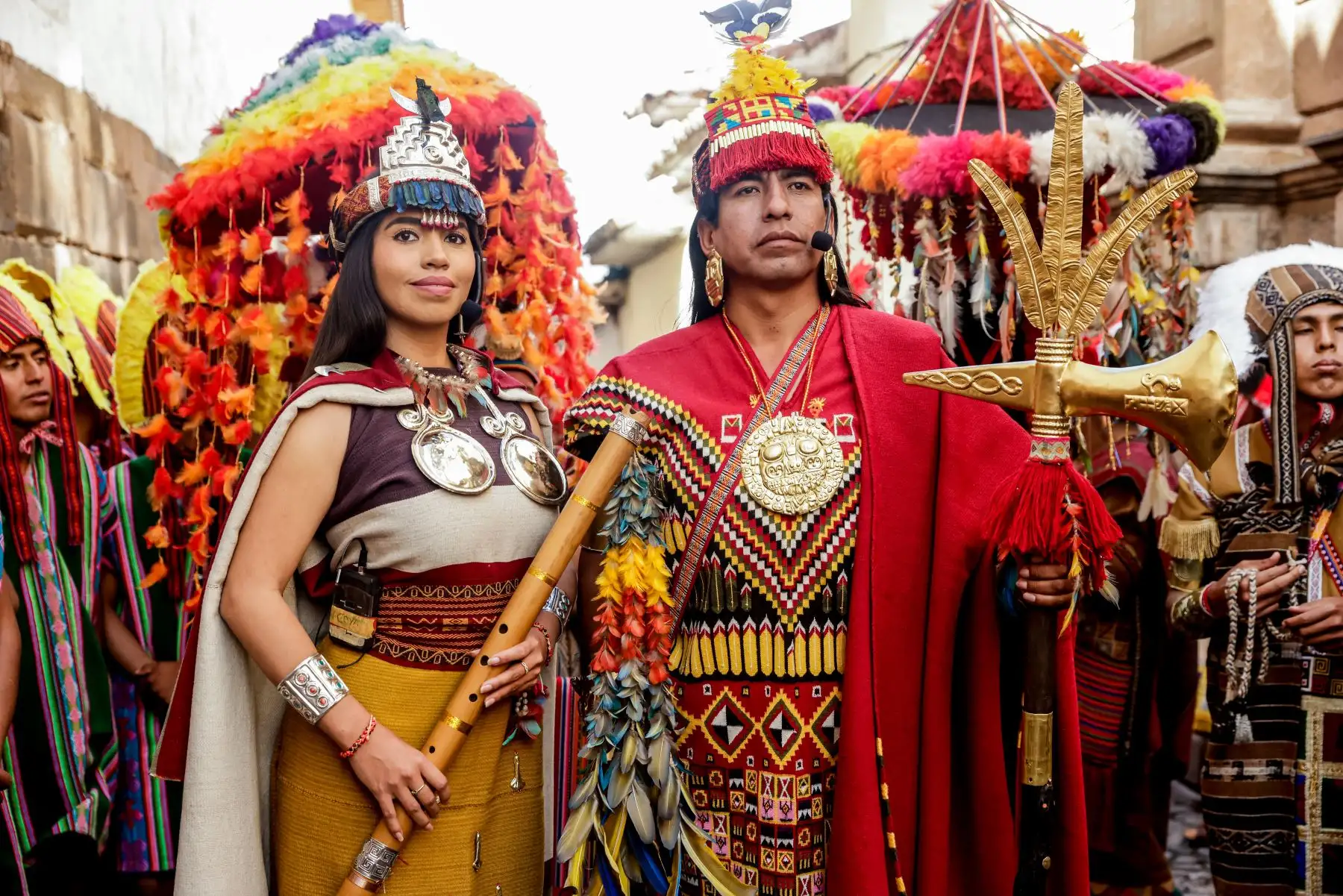 Robert Paucara personificó al Inca Pachacútec y Siwar Q