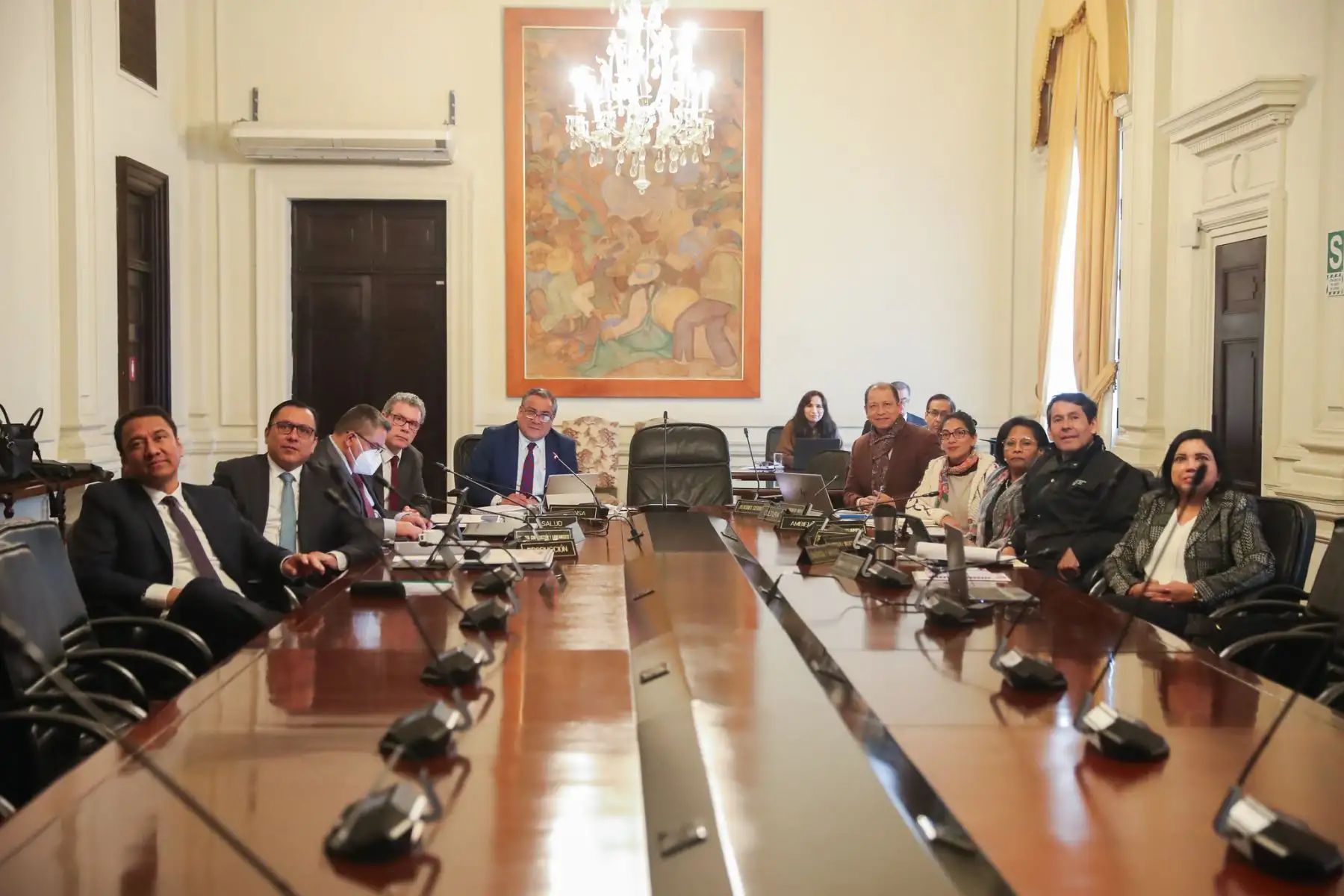 Presidenta de la República preside de manera virtual la sesión del Consejo de Ministros desde Shanghái. Foto: ANDINA/Prensa Presidencia
