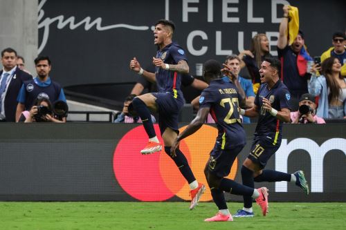 Partido de fútbol del grupo B del torneo Copa América Conmebol 2024 entre Ecuador y Jamaica