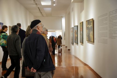 Texturas y Veladuras: 92 años de Miguel Nieri se presenta en galería Pancho Fierro.