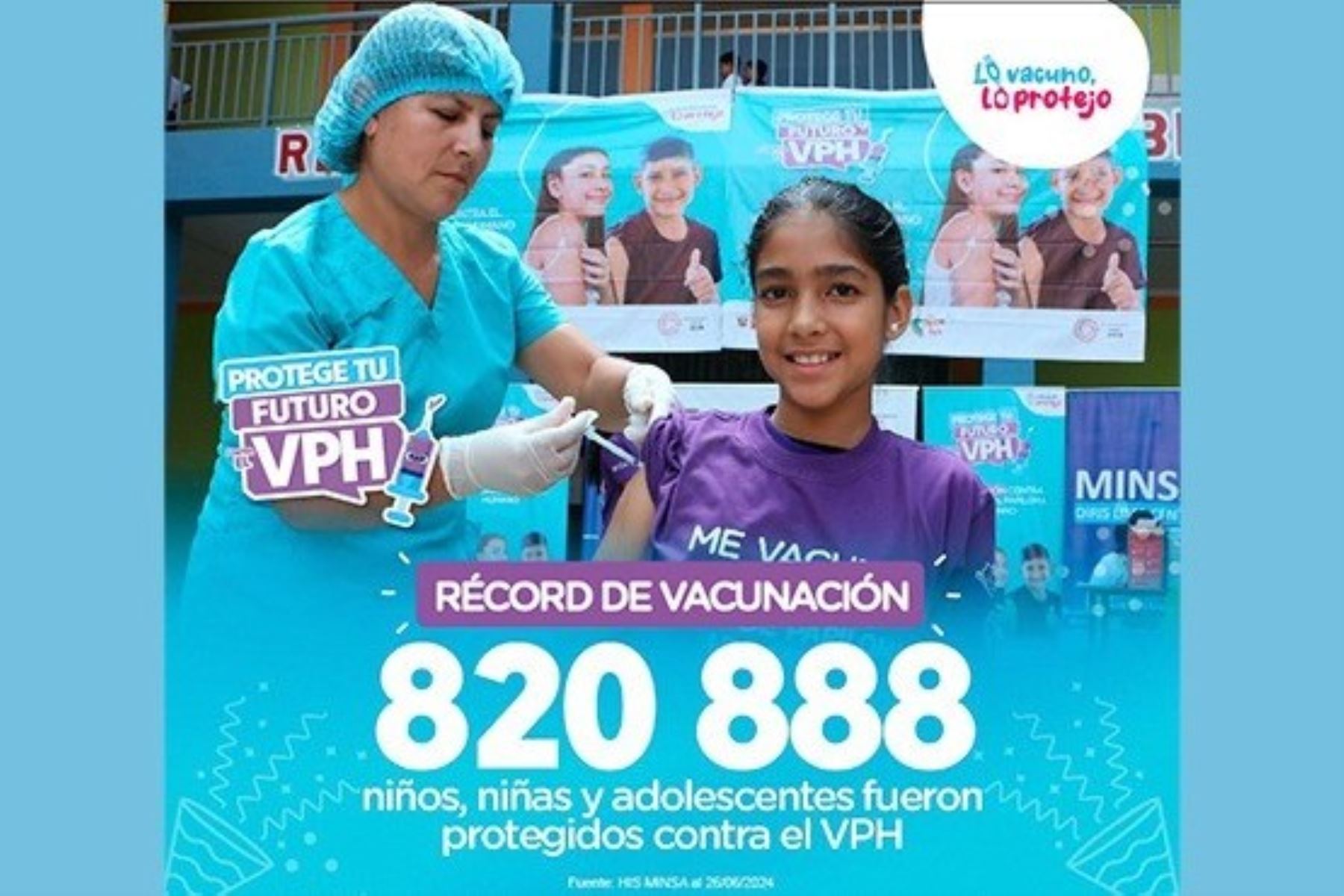 Récord de vacunación: más de 820,000 menores aseguraron su protección contra el VPH. Foto: ANDINA/difusión.