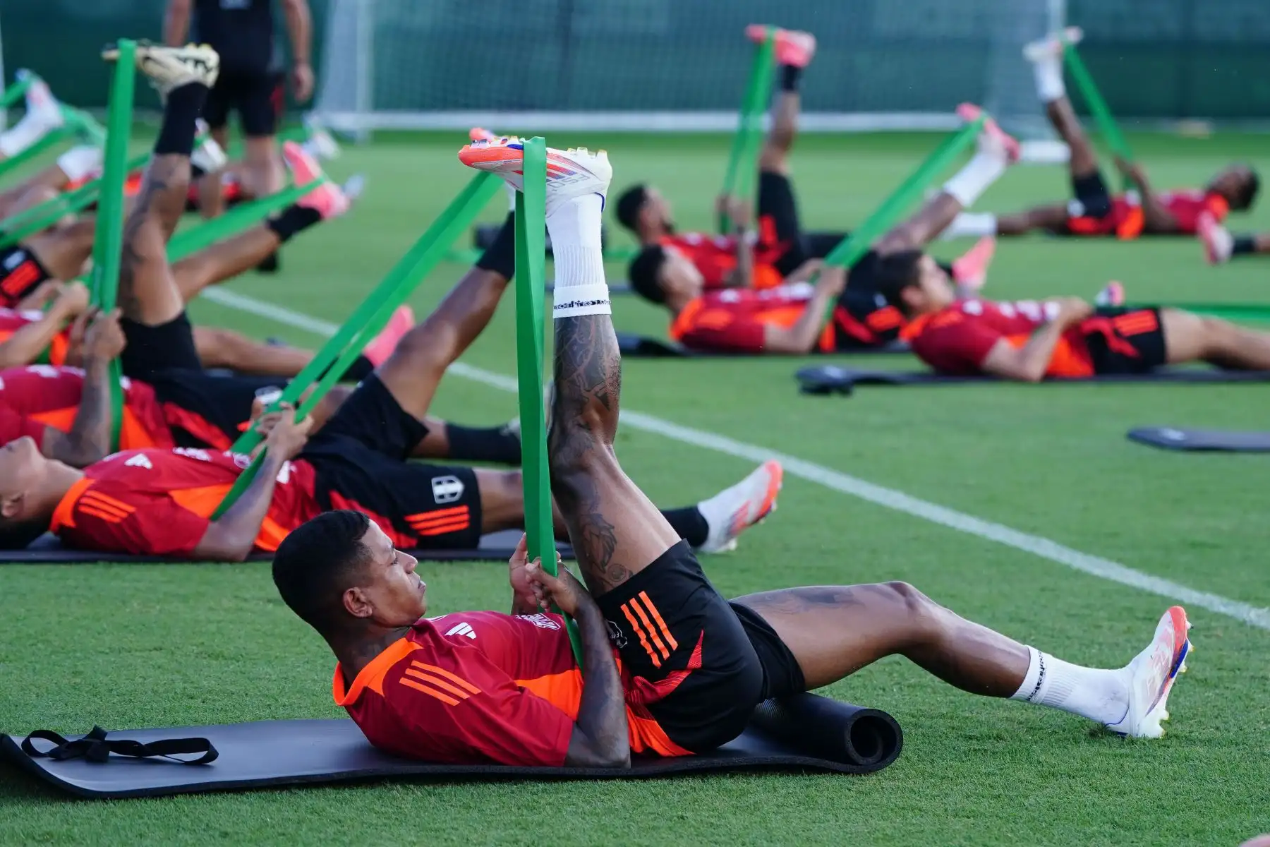 Entrenamiento de la selección peruana en Miami para enfrentar su tercer partido ante Argentina por el Grupo A de la Copa América. Foto: Selección Peruana