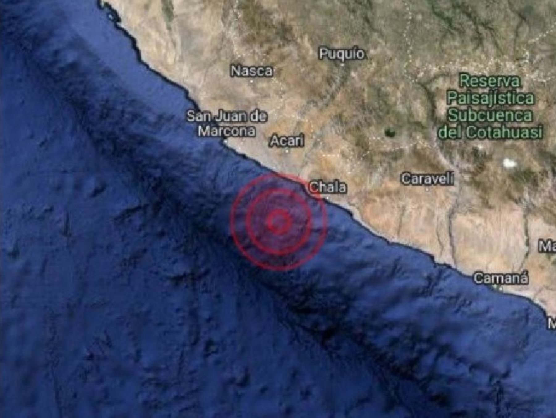 El distrito de Yauca, región Arequipa, volvió a ser remecida esta mañana por un sismo de magnitud 4.4.