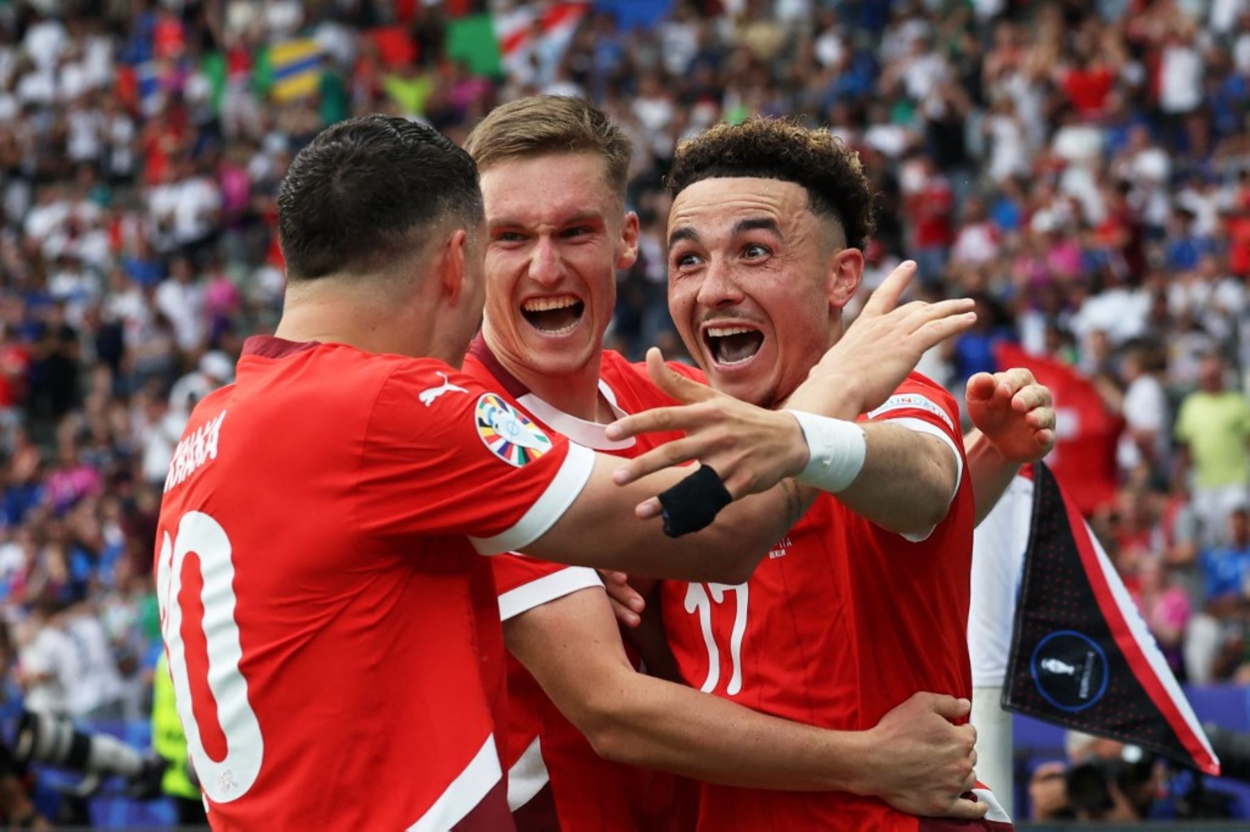 Suiza eliminó a la vigente campeona Italia y se metió a los cuartos de final de la Eurocopa