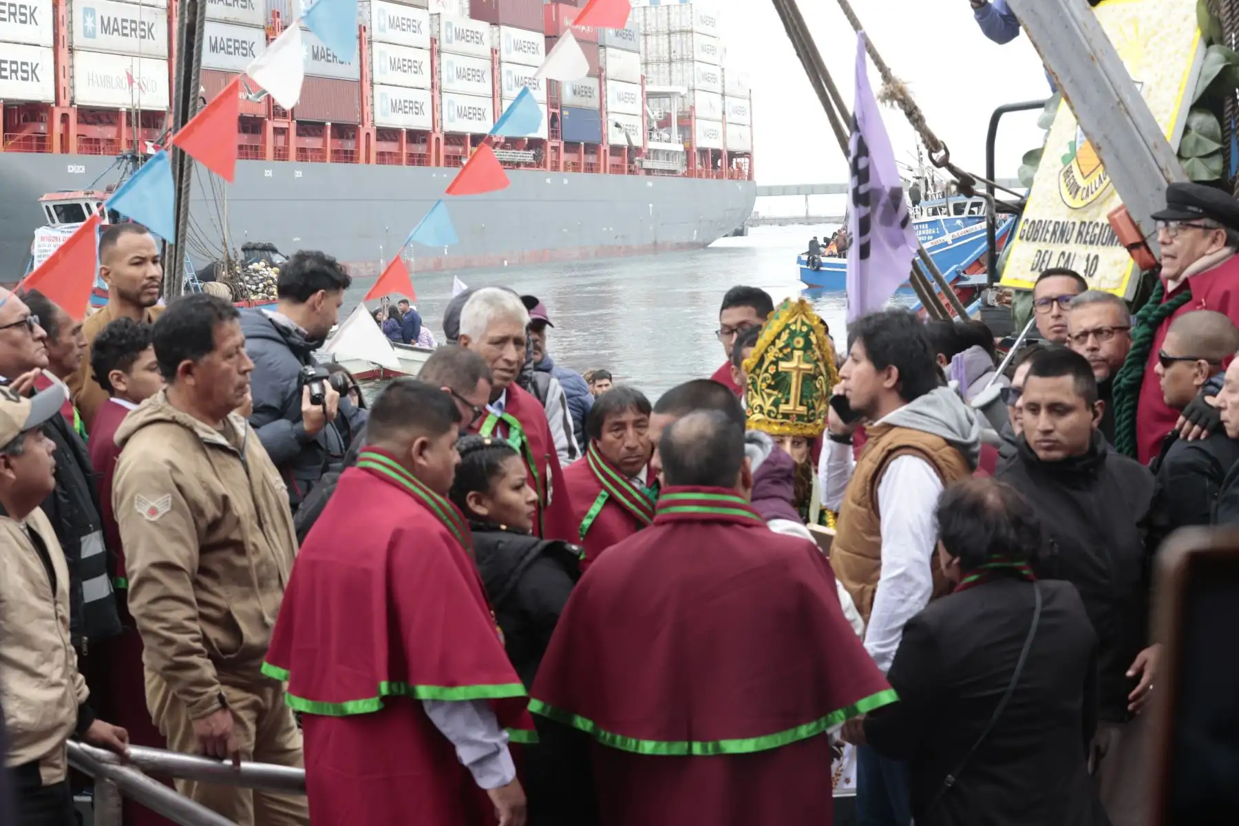 Gobierno Regional del Callao celebra  el Día de San Pedro y San Pablo y rendirá homenaje al Pescador en su día. Se trata de una peregrinación en el mar, con la participación de cerca de 50 botes, lanchas, deslizadores y embarcaciones de pescadores . Foto: ANDINA/Vidal Tarqui