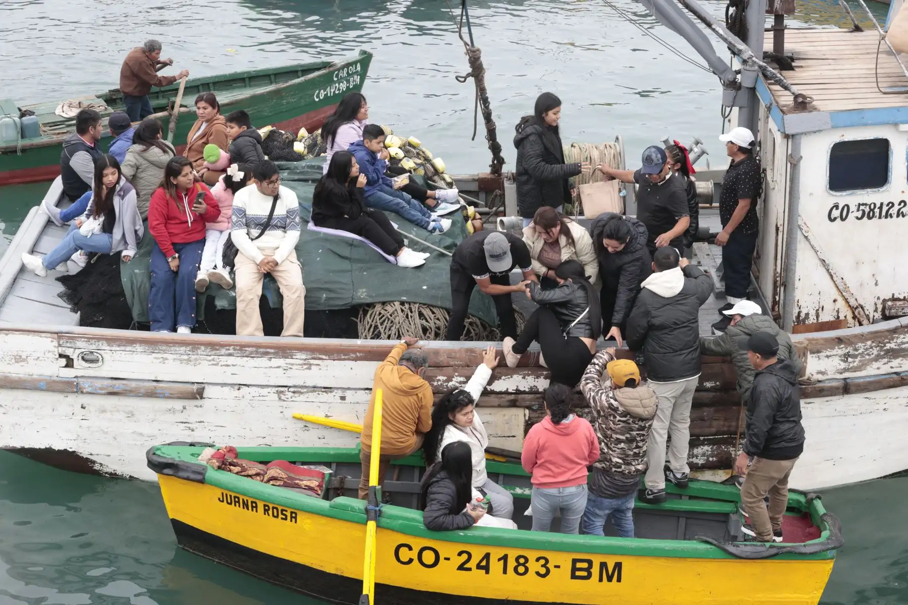 Gobierno Regional del Callao celebra  el Día de San Pedro y San Pablo y rendirá homenaje al Pescador en su día. Se trata de una peregrinación en el mar, con la participación de cerca de 50 botes, lanchas, deslizadores y embarcaciones de pescadores . Foto: ANDINA/Vidal Tarqui