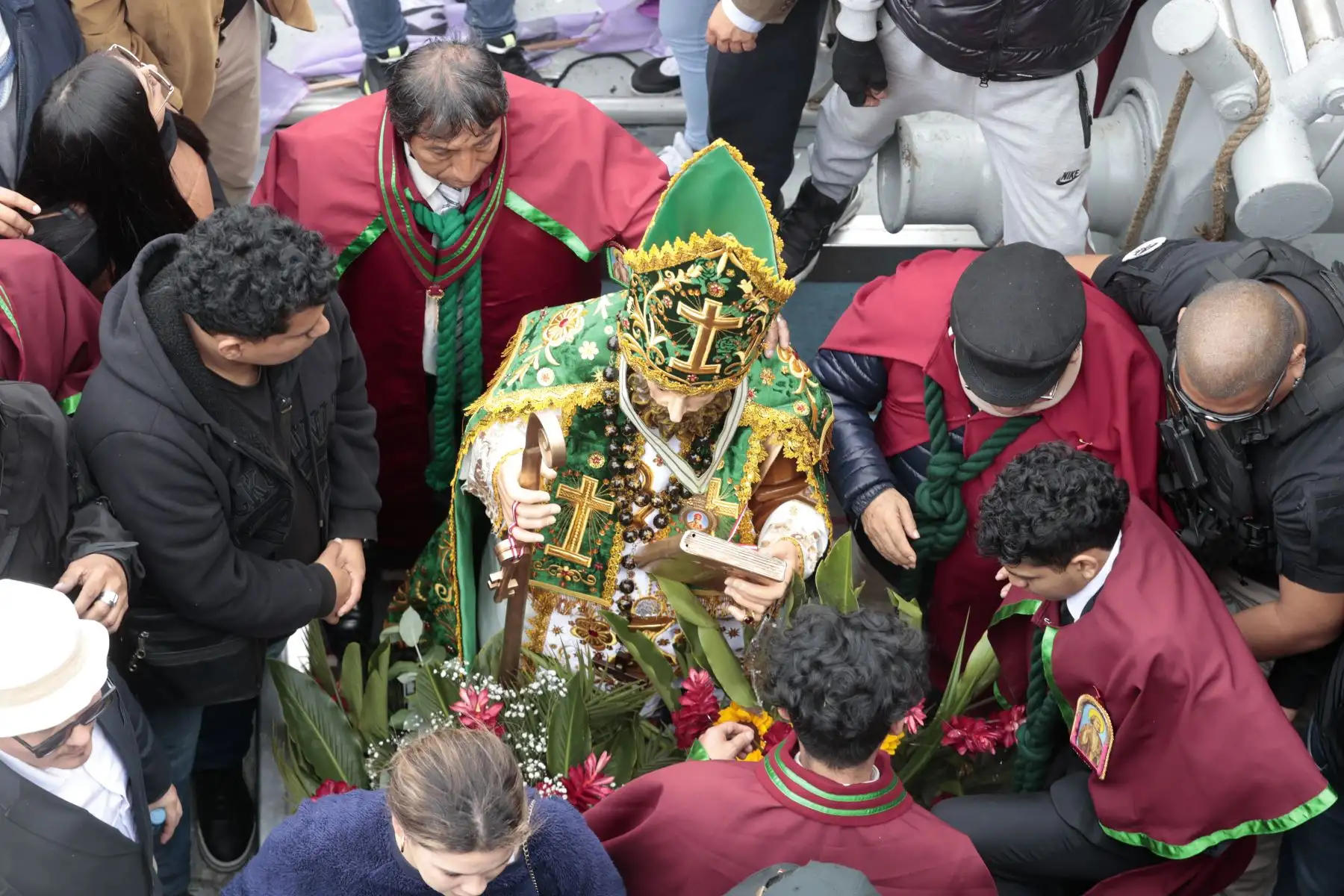 Gobierno Regional del Callao celebra  el Día de San Pedro y San Pablo y rendirá homenaje al Pescador en su día. Se trata de una peregrinación en el mar, con la participación de cerca de 50 botes, lanchas, deslizadores y embarcaciones de pescadores . Foto: ANDINA/Vidal Tarqui