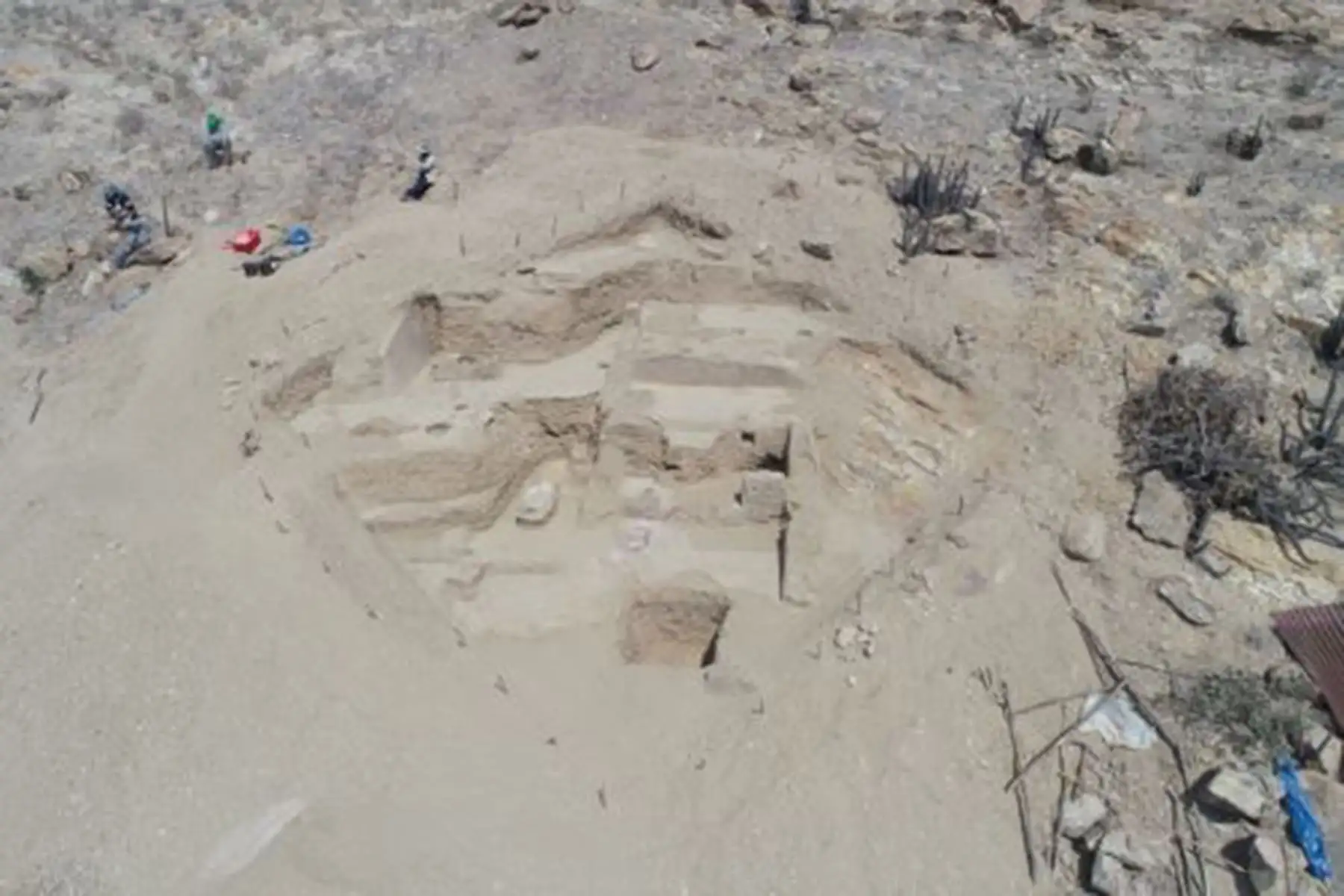 Descubren en Zaña templo ceremonial prehispánico coetáneo con huaca Ventarrón. Proyecto Arqueológico Paisajes Culturales de Úcupe-Valle de Zaña develó también parte de una huaca moche.
Foto: ANDINA/ Difusión