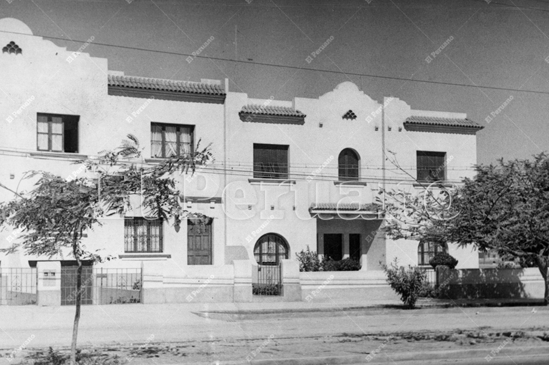 Lima - 1947 Residencia tradicional en el distrito de Magdalena del Mar. Foto: Archivo Histórico de El Peruano