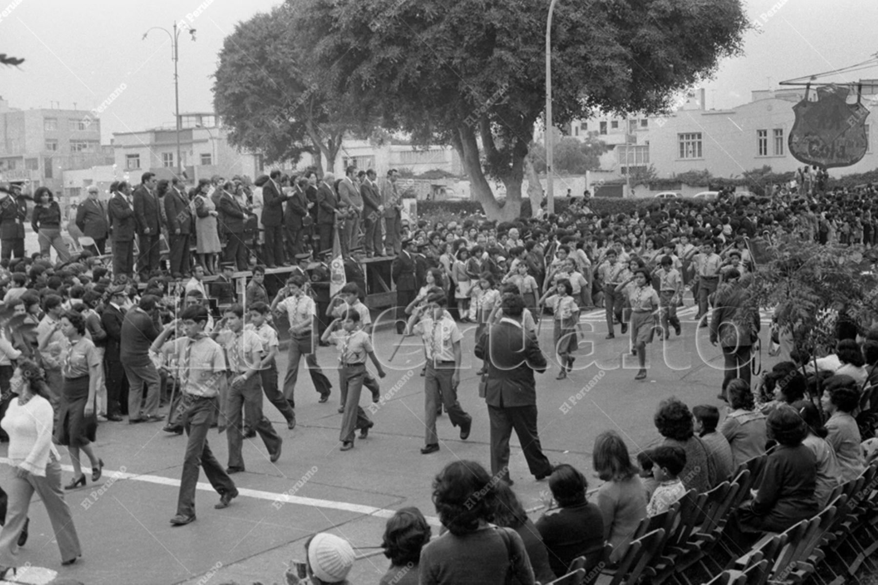 Lima - 1 julio 1979 / Desfile por el 107° aniversario de Magdalena del Mar. Foto: Archivo Histórico de El Peruano / Américo Alburquerque