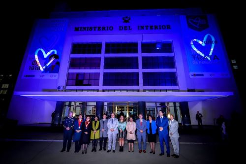 Mininter lanza campaña Corazón Azul 2024 contra la trata de personas. Foto: ANDINA/Difusión.