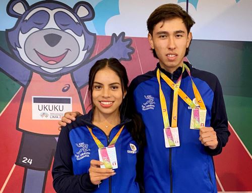 Jacoba Goicochea y Evian Solorzano se alistan para luchar por las medallas en el Campeonato Sudamericano de Atletismo Sub-20