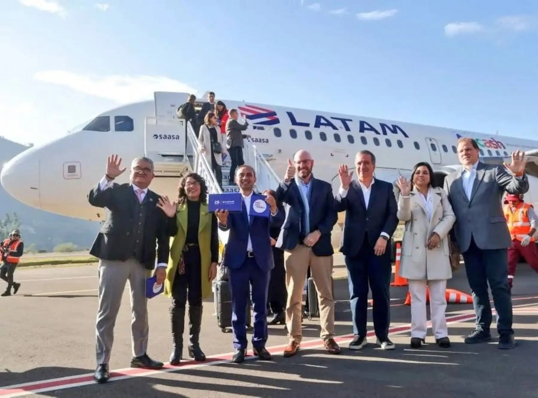 Un ambiente festivo se vivió en Áncash con la reanudación de vuelos comerciales al aeropuerto de Anta. La expectativa es recibir más de 260,000 visitantes gracias a la conexión aérea.