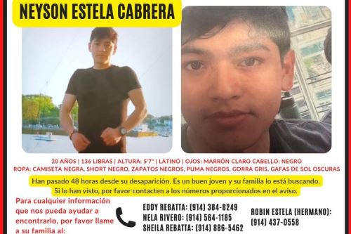 Cancillería coordina con Policía de Nueva York en búsqueda de peruano desaparecido Neyson Estela. Foto: ANDINA/Difusión.