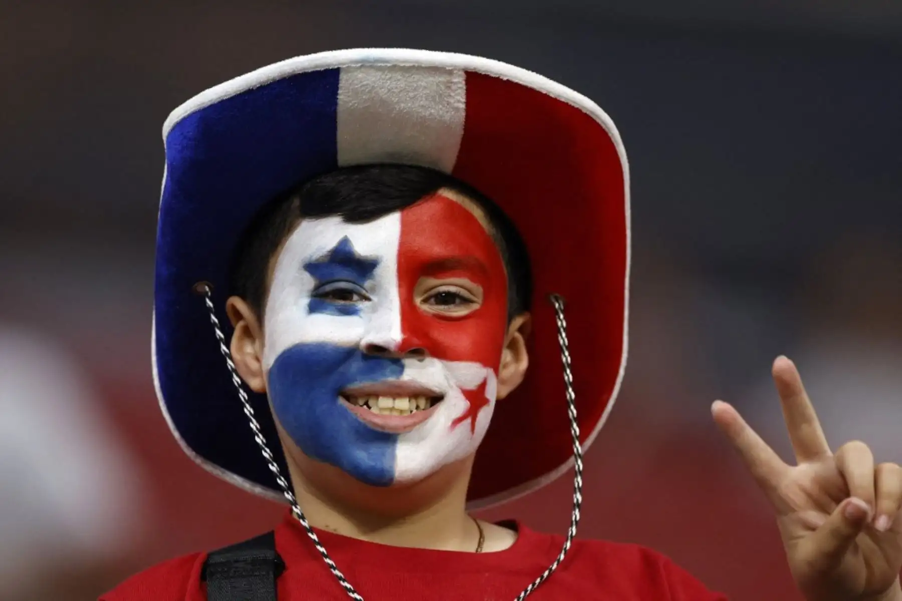 Un hincha de la selección de Panamá se hace presente en el partido de fútbol del grupo C del torneo Copa América Conmebol 2024 entre Panamá y Estados Unidos en el estadio Mercedes Benz de Georgia, EE.UU., el 27 de junio de 2024. Foto: AFP
