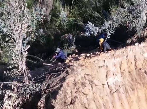 Presuntos mineros ilegales perpetraron un ataque contra las instalaciones de la minera Summa Gold ubicada en el distrito de Huamachuco, en la sierra de La Libertad. ANDINA/Difusión