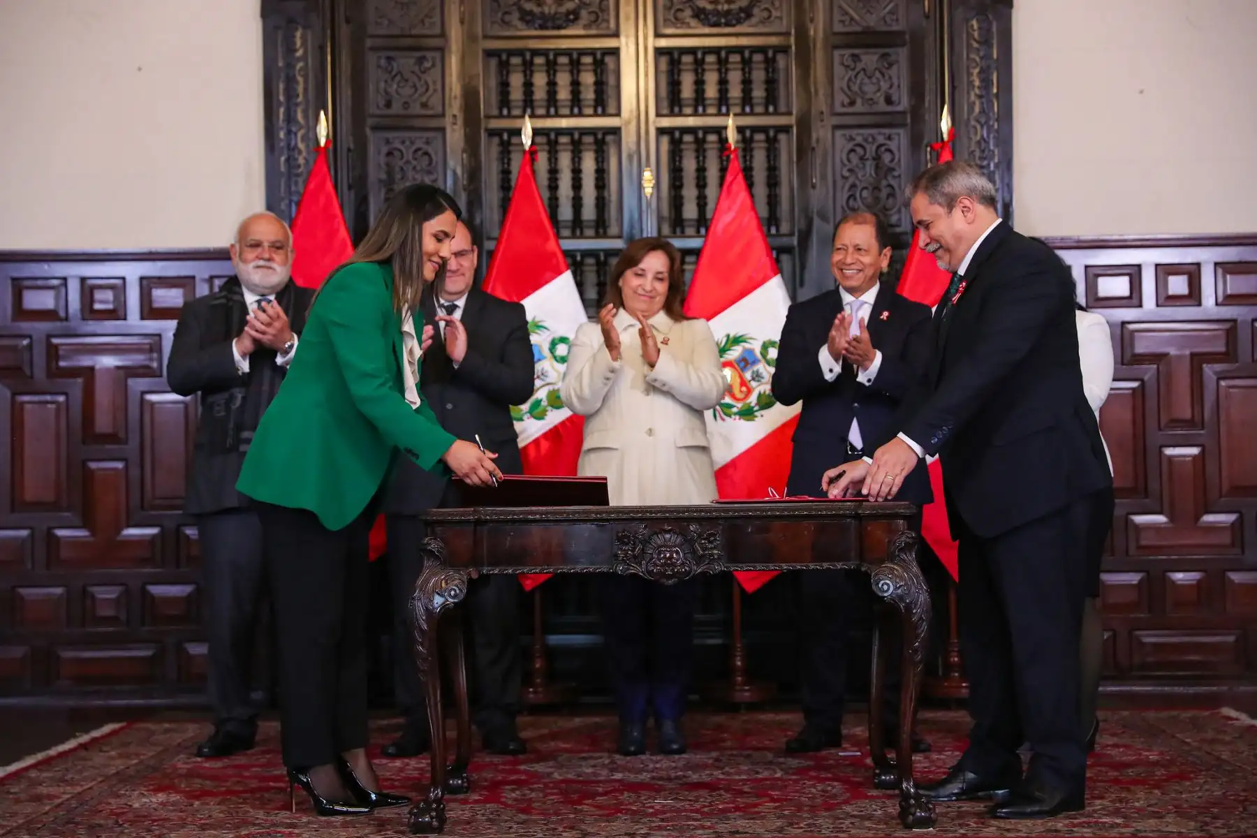 Ceremonia de suscripción de contratos de concesión de hospitales de EsSalud para Piura y Chimbote.
Foto: ANDINA/Prensa Presidencia
