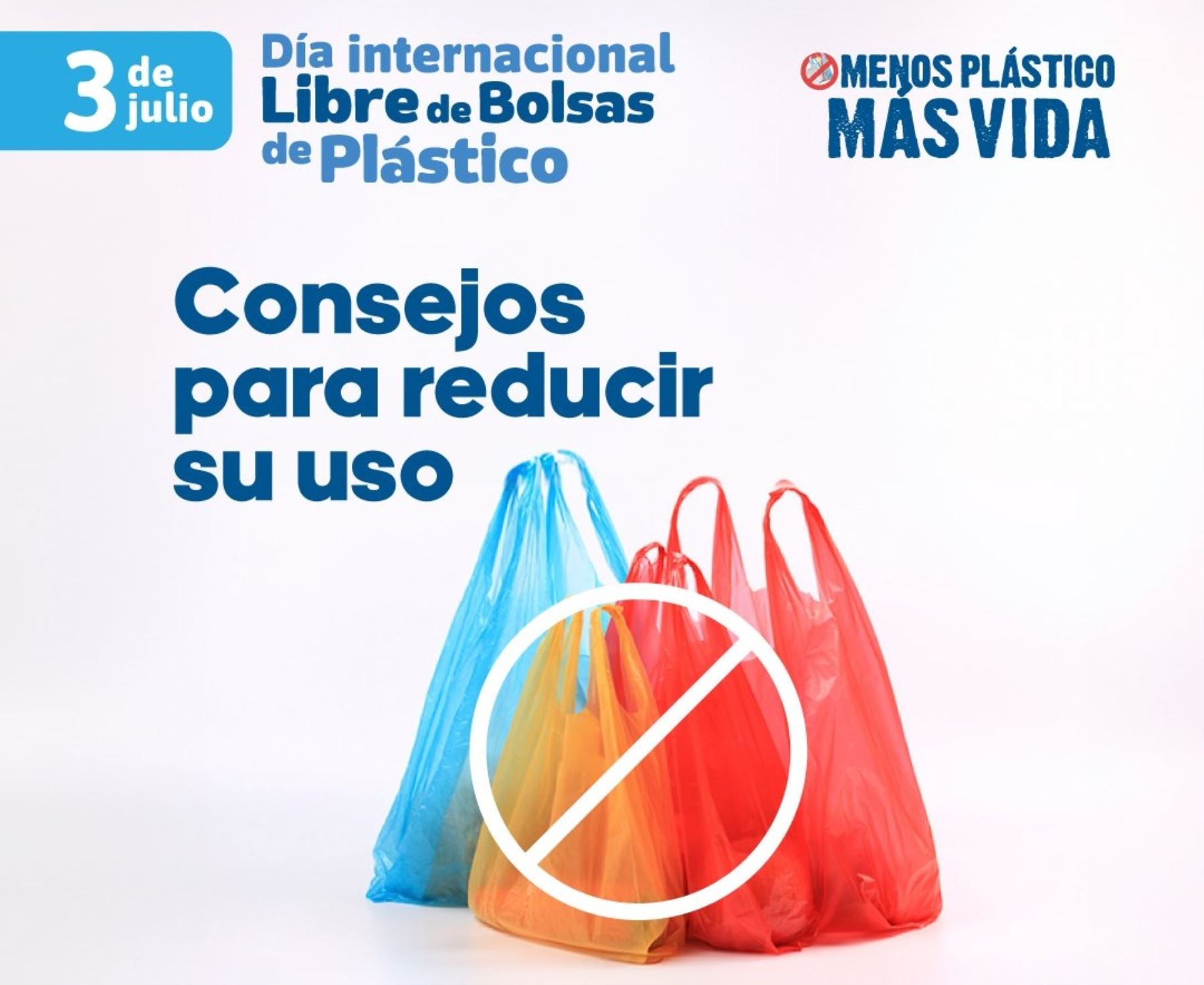Día Internacional Libre de Bolsas de Plástico se celebra hoy 3 de julio.