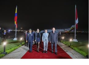 Presidente de Ecuador, Daniel Noboa, llegó al Perú para participar el Gabinete Binacional.