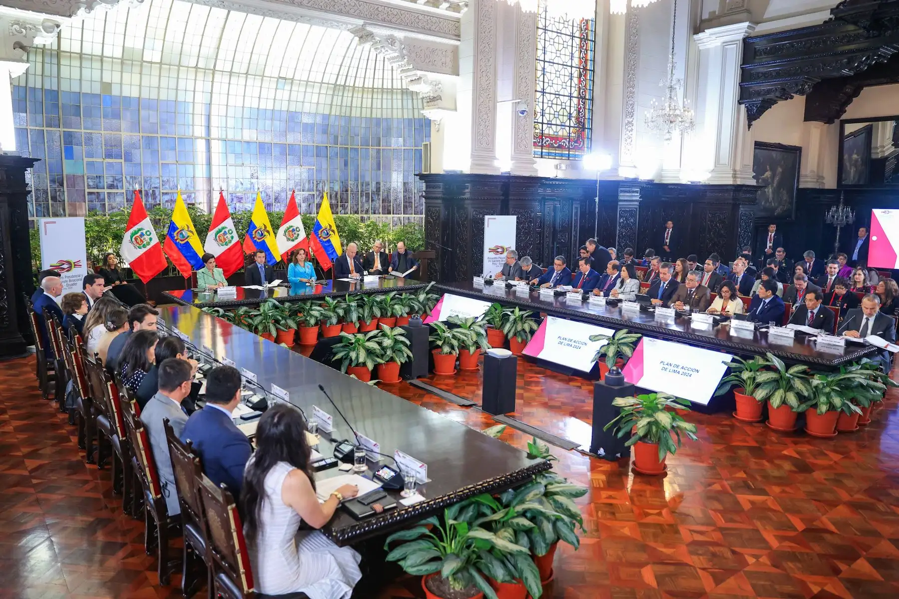 Encuentro Presidencial y XV Gabinete Binacional de Ministros de Perú y de Ecuador. Foto: ANDINA/ Prensa Presidencia