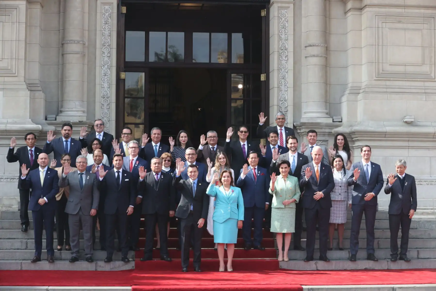 La presidenta Dina Boluarte dijo hoy que durante el XV Gabinete Ministerial Perú –Ecuador hubo un diálogo productivo y orientado a resultados concretos, a fin de priorizar el desarrollo y el bienestar de las poblaciones de ambos países y alcanzar nuevos niveles de colaboración e integración. 
Foto: ANDINA/Juan Carlos Guzmán