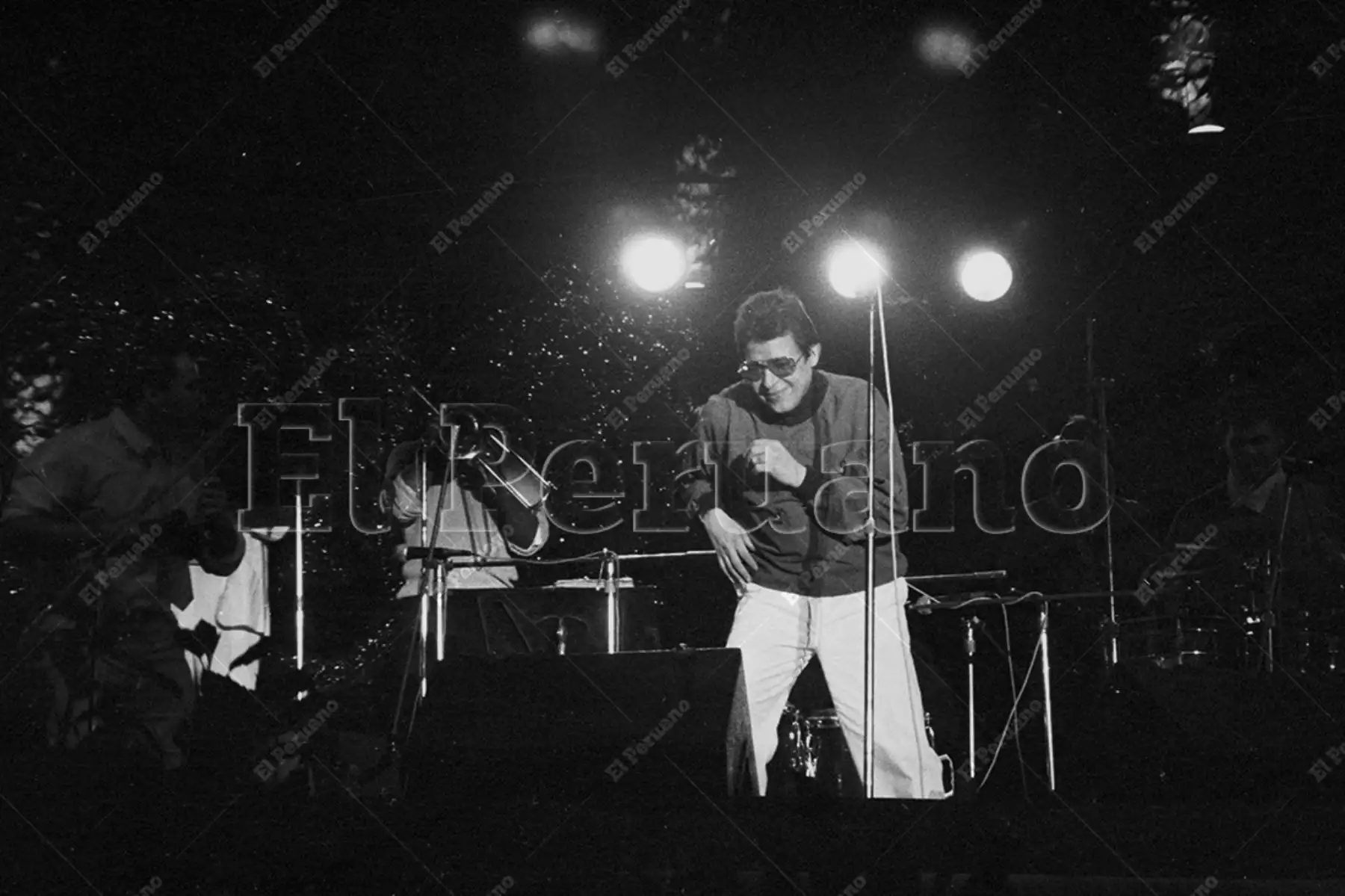 Lima - 7 agosto 1986 / Concierto del cantante Héctor Lavoe en el super estelar la Feria del Hogar. Foto: Archivo Histórico de El Peruano