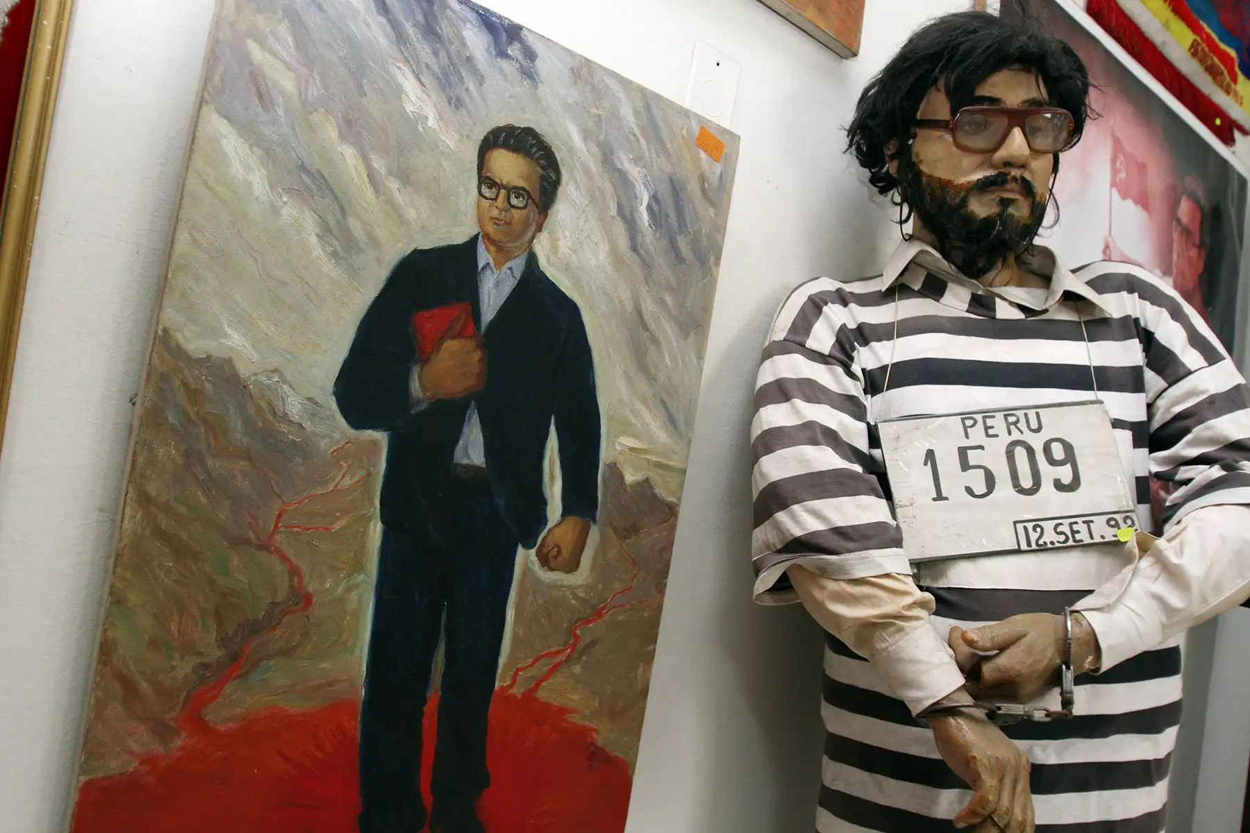 Lima - 10 setiembre 2012 / Museo  de la Dirección Nacional contra el Terrorismo (DIRCOTE)  de la Policía Nacional del Perú donde se  expone objetos incautados a los grupos terroristas. Diario Oficial El Peruano