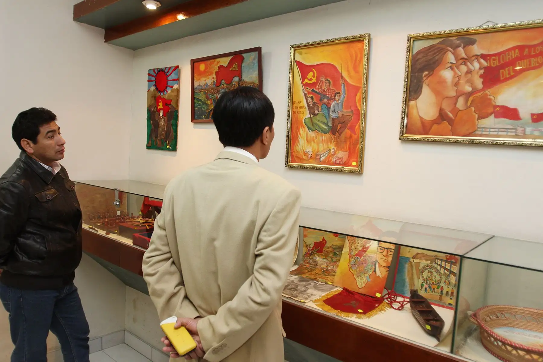 Lima - 10 setiembre 2012 / Museo  de la Dirección Nacional contra el Terrorismo (DIRCOTE)  de la Policía Nacional del Perú donde se  expone objetos incautados a los grupos terroristas. Diario Oficial