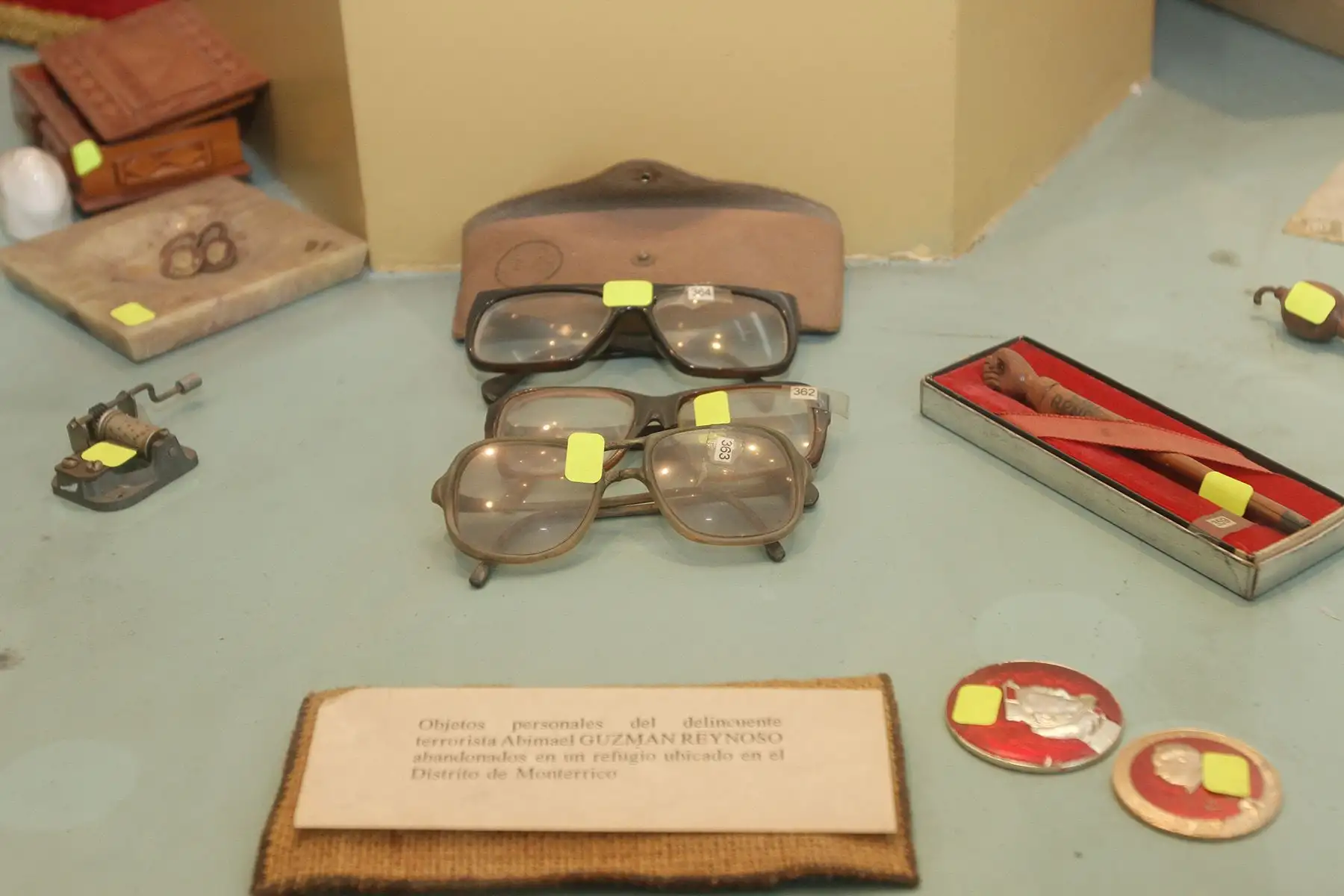 Lima - 10 setiembre 2012 / Museo  de la Dirección Nacional contra el Terrorismo (DIRCOTE)  de la Policía Nacional del Perú donde se  expone objetos incautados a los grupos terroristas. Foto: Diario Oficial El Peruano